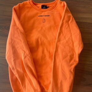 Lonely Ghost Vibrant Orange Sweatshirt